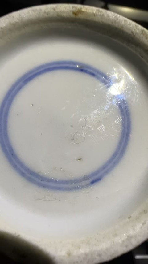 古玩陶瓷青花冰梅紋棒槌瓶真品鑒賞圖