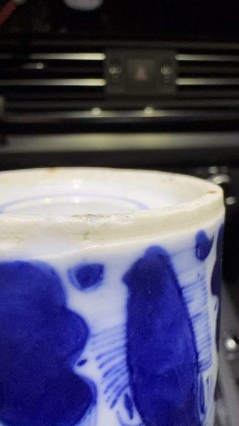 古玩陶瓷青花冰梅紋棒槌瓶真品鑒賞圖