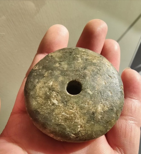 古玩玉器高古紡輪真品鑒賞圖