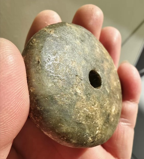 古玩玉器高古紡輪真品鑒賞圖