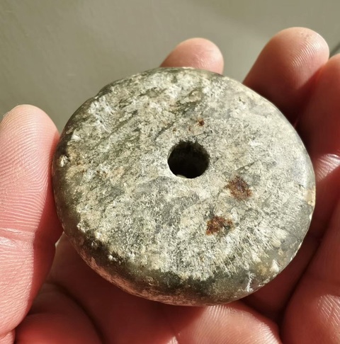 古玩玉器高古紡輪真品鑒賞圖