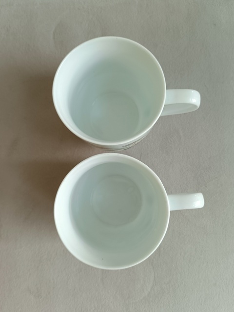 古玩陶瓷粉彩山水紋手把杯真品鑒賞圖