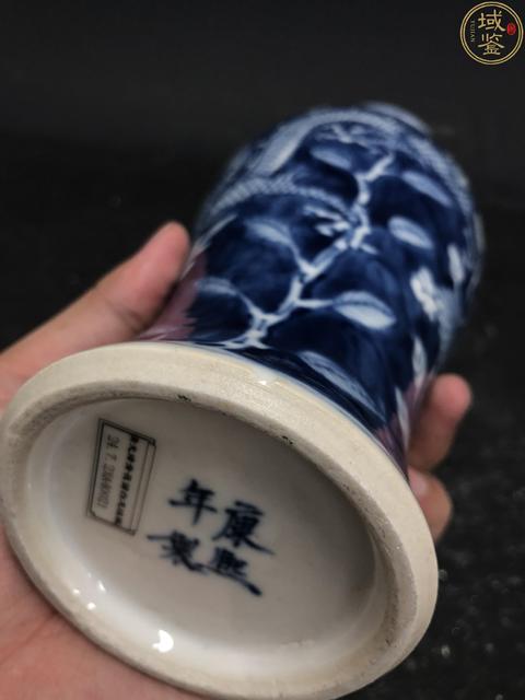 古玩陶瓷青花龍穿花賞瓶拍賣，當前價格2980元