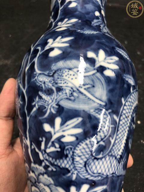 古玩陶瓷青花龍穿花賞瓶拍賣，當前價格2980元