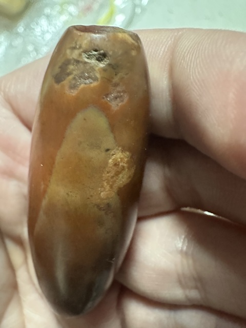 古玩雜項瑪瑙珠真品鑒賞圖