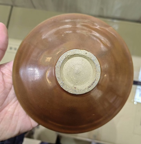 古玩陶瓷紅耀州斗笠盞真品鑒賞圖