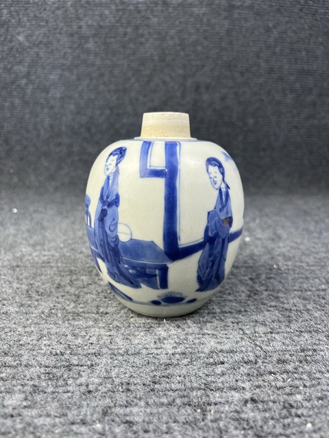 古玩陶瓷康熙四美圖罐真品鑒賞圖