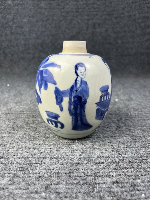古玩陶瓷康熙四美圖罐真品鑒賞圖