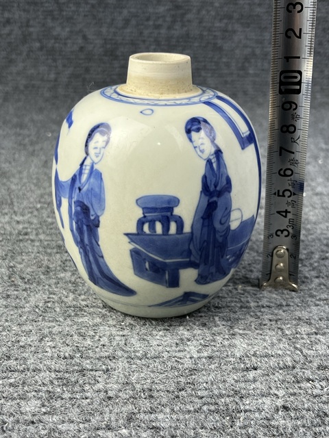 古玩陶瓷康熙四美圖罐真品鑒賞圖