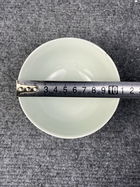 古玩陶瓷青花釉里紅牡丹紋碗很少見拍賣,當前價格6800元