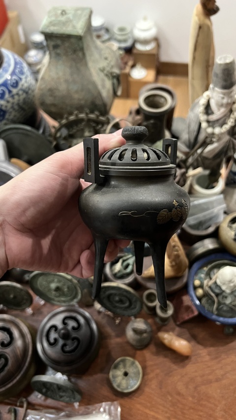 古玩雜項晚清銅薰香爐拍賣,當前價格499元