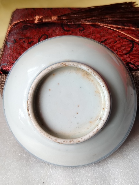 古玩陶瓷青花三星高照盤真品鑒賞圖