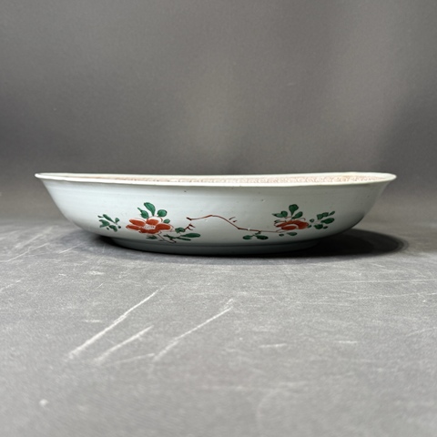 古玩陶瓷五彩盤真品鑒賞圖
