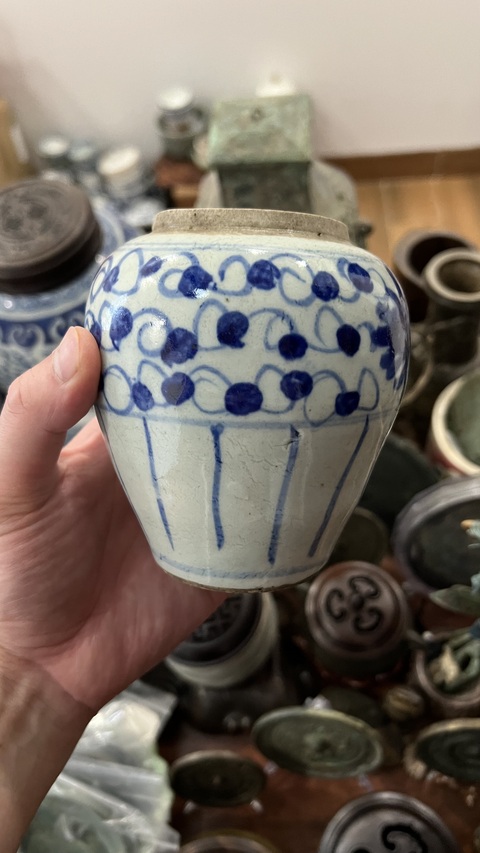 古玩陶瓷青花罐真品鑒賞圖
