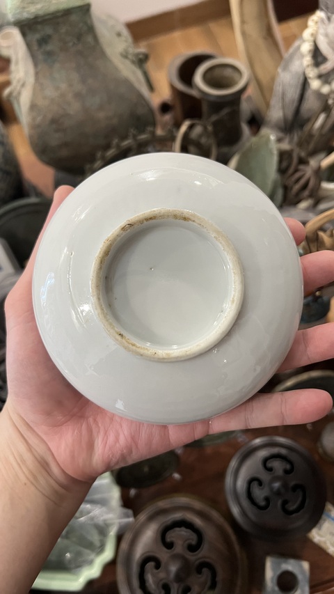 古玩陶瓷青花洗真品鑒賞圖
