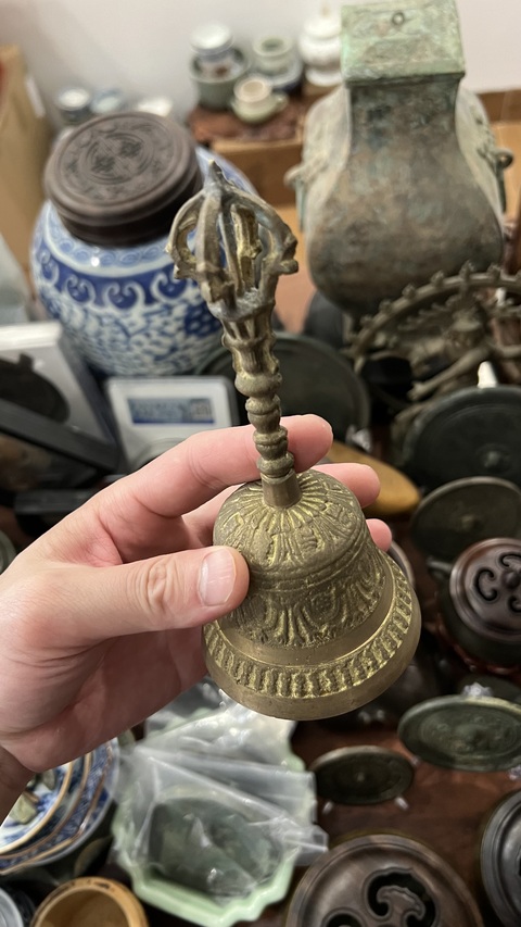 古玩雜項清代金剛鈴拍賣,當前價格999元