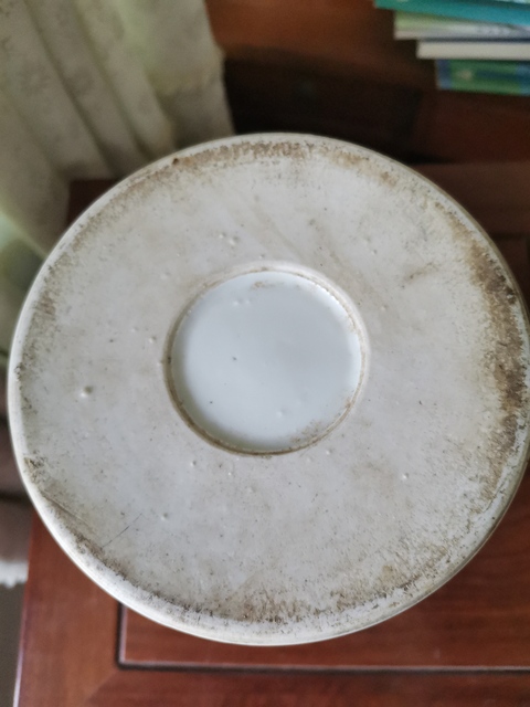 古玩陶瓷粉彩桃花仕女人物紋提梁壺真品鑒賞圖