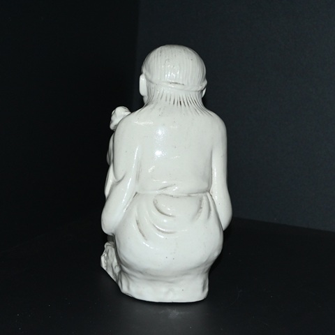 古玩陶瓷德化窯劉海戲金蟾造像真品鑒賞圖