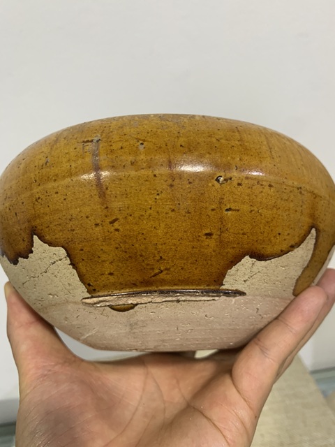 古玩陶瓷黃釉缽拍賣，當(dāng)前價格20000元