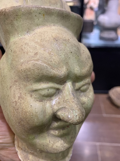 古玩陶瓷俑頭拍賣,當前價格18000元
