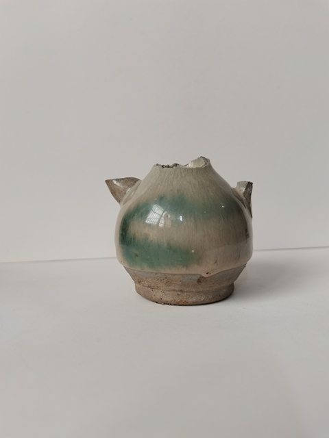 古玩陶瓷長沙窯青釉綠彩水注拍賣,當前價格0元