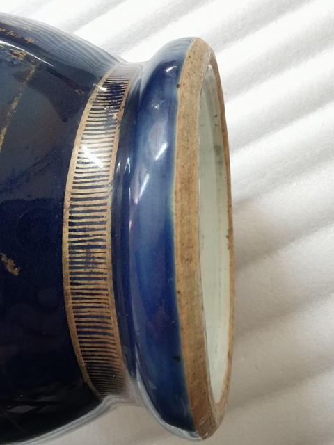 古玩陶瓷晚清雙耳尊真品鑒賞圖
