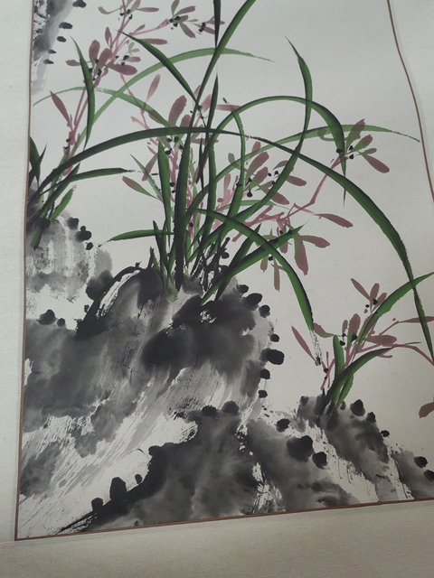 古玩字畫蘭蕙圖真品鑒賞圖