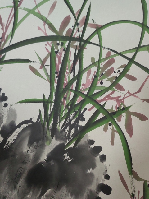 古玩字畫蘭蕙圖真品鑒賞圖