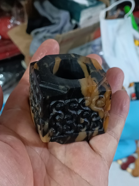 古玩玉器戰國地方玉雕“勾連紋琮”拍賣,當前價格3280元