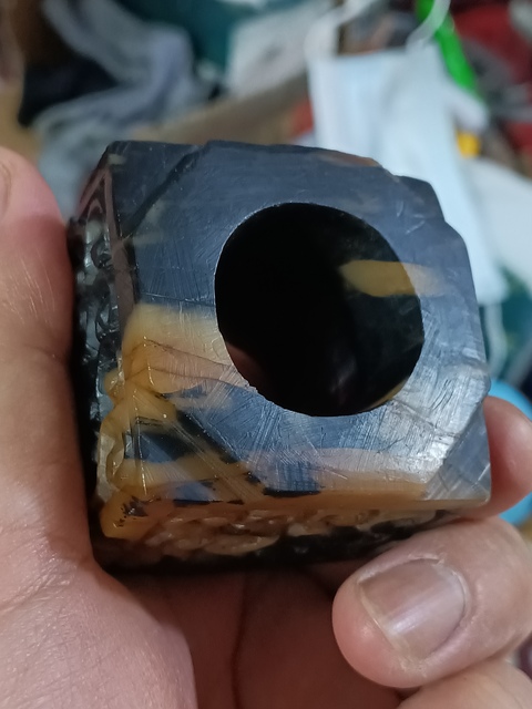 古玩玉器戰國地方玉雕“勾連紋琮”拍賣,當前價格3280元