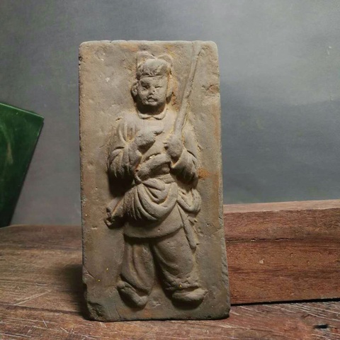 古玩陶瓷宋元·力士磚 真品鑒賞圖