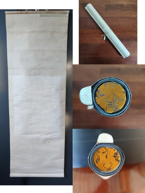 古玩字畫齊白石先生嫡孫 齊秉聲先生 枇杷 手工原裱立軸拍賣,當前價格9998元