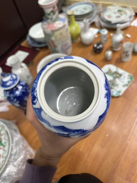 古玩陶瓷青花人物故事紋葫蘆瓶真品鑒賞圖