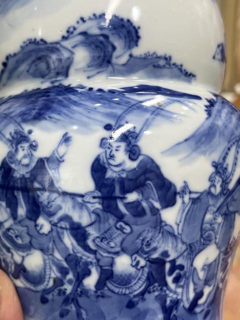 古玩陶瓷青花人物故事紋葫蘆瓶真品鑒賞圖