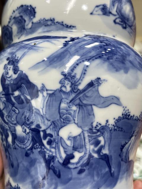 古玩陶瓷青花人物故事紋葫蘆瓶真品鑒賞圖