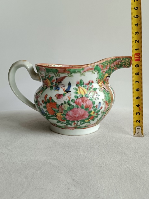 古玩陶瓷廣彩描金人物故事紋馬奶壺拍賣,當前價格898元