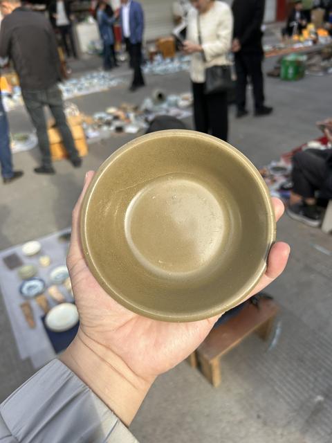 古玩陶瓷宋代·青釉洗 真品鑒賞圖