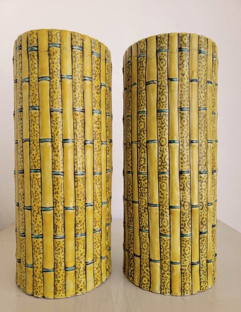 古玩陶瓷捆竹型帽筒拍賣,當前價格5600元