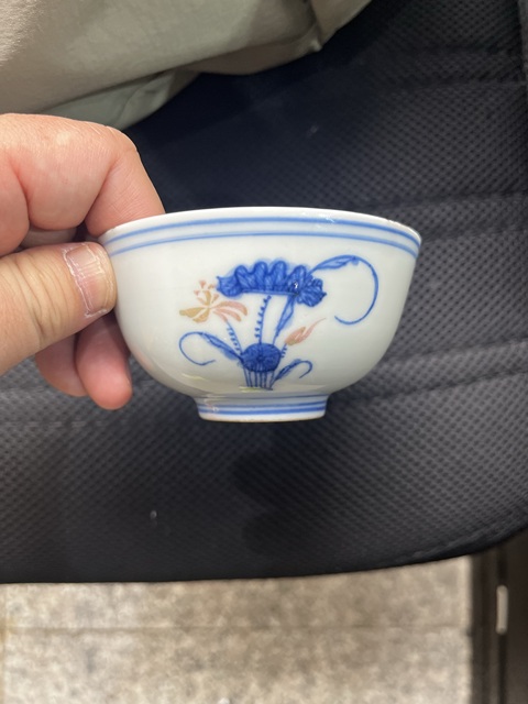 古玩陶瓷青花釉里紅碗真品鑒賞圖