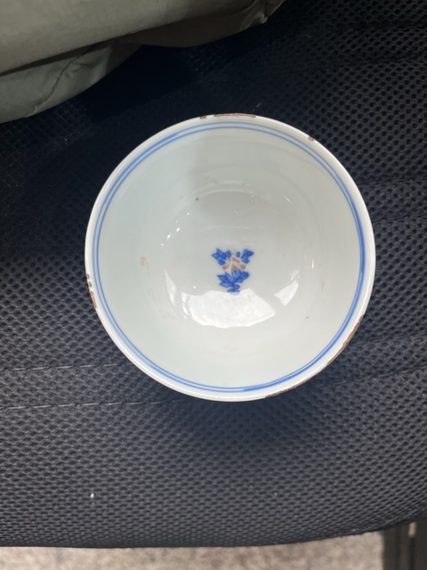 古玩陶瓷青花釉里紅碗真品鑒賞圖