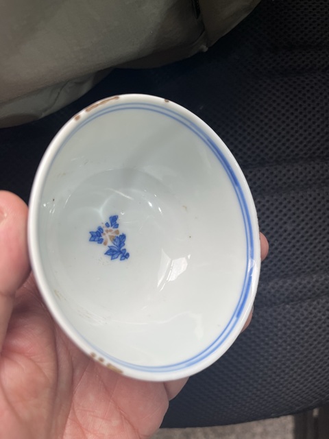 古玩陶瓷青花釉里紅碗真品鑒賞圖