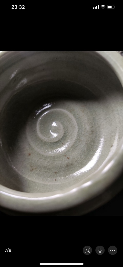 古玩陶瓷青釉水盂拍賣，當前價格1000元