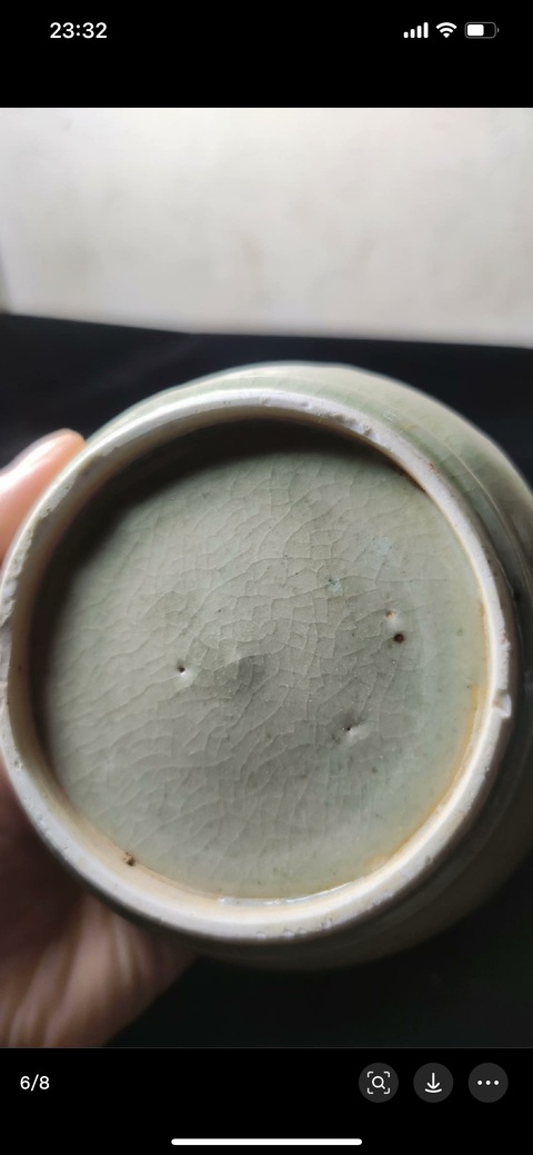 古玩陶瓷青釉水盂拍賣，當前價格1000元