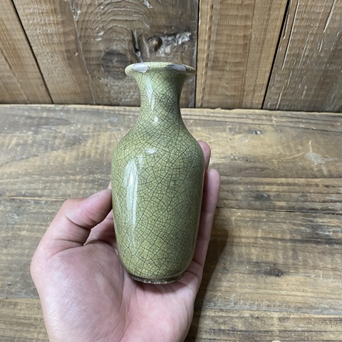 古玩陶瓷漳州窯撇口瓶拍賣,當前價格580元