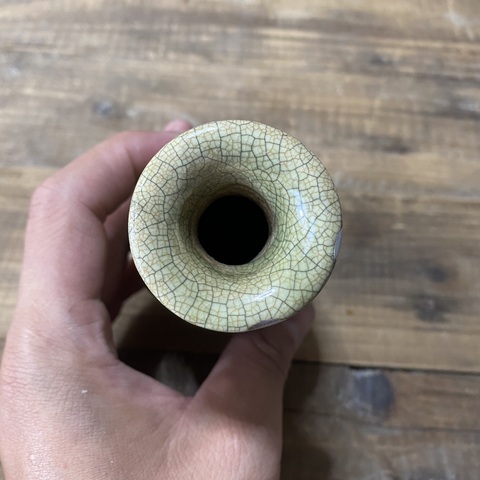 古玩陶瓷漳州窯撇口瓶拍賣,當前價格580元