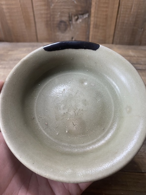 古玩陶瓷龍泉青瓷盤拍賣,當前價格580元