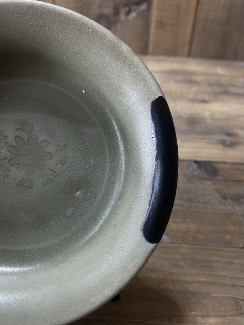 古玩陶瓷龍泉青瓷盤拍賣,當前價格580元