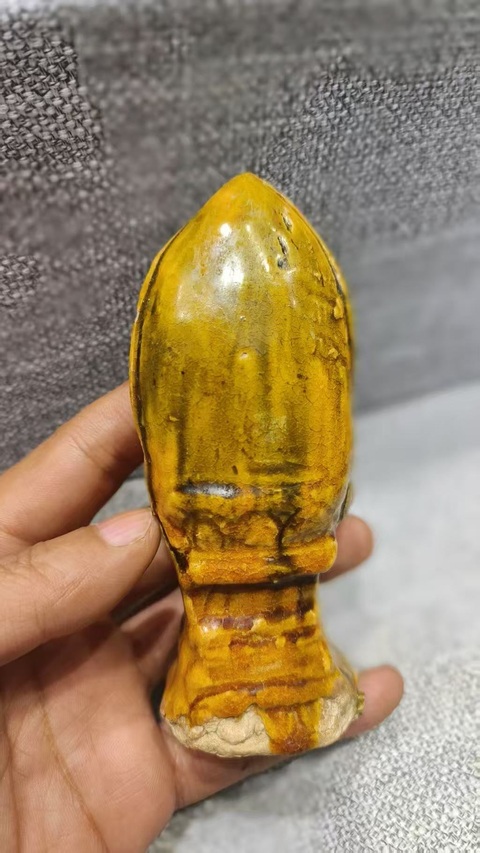古玩陶瓷五代十國·三彩佛真品鑒賞圖