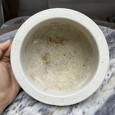 古玩陶瓷夔龍紋青花香爐真品鑒賞圖