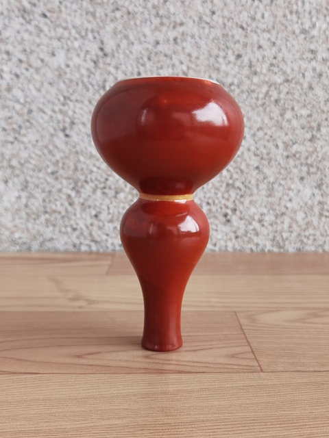 古玩陶瓷紅釉葫蘆瓶拍賣，當(dāng)前價(jià)格298元